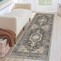 KUTA Runners for Hallways 2x6 Hazel - Vintage Floral Washable Runner