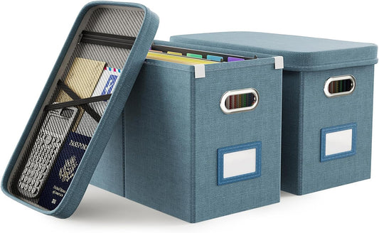 Oterri File Organizer with Lid for Efficient Document Storage