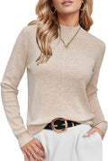 Arach&Cloz Women's Wool Blend Fall Sweaters Mock Neck - Business