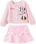 Disney Frozen Elsa Anna Ariel Cinderella Minnie Toddler Skirt Set