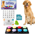 Dog Talking Buttons for Communication with Mat - 8 Pack