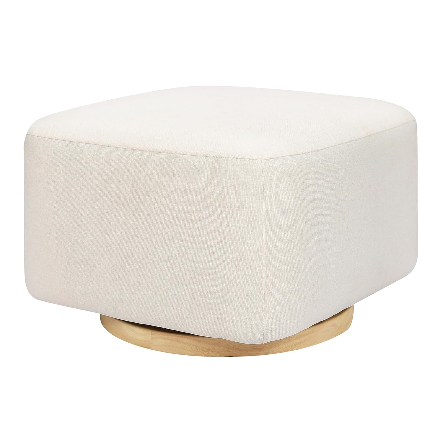 Babyletto Kiwi Gliding Ottoman in Performance Cream Eco-Weave