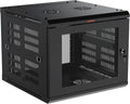 9U Network Rack Wall Mount - Enclosed 600mm Depth for AV Gear