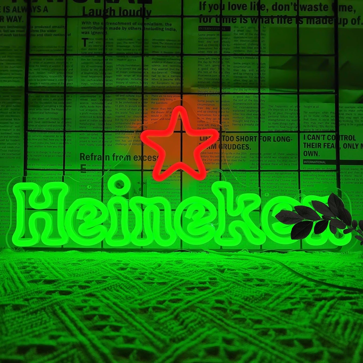 Beer Neon Signs for Home Bar - Dimmable Light Up Decor