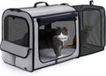 Dog Car Carrier Stable and Light Weight - Expandable Travel Crate