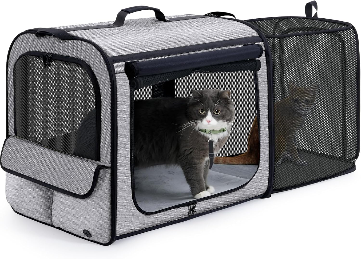 Lightweight Expandable Dog Car Carrier for Safe Travel Comfort