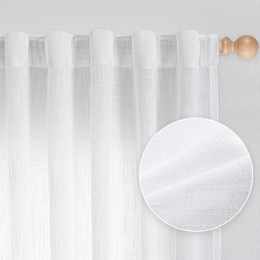 MYSKY HOME French Door Curtains for Elegant Window Drapes