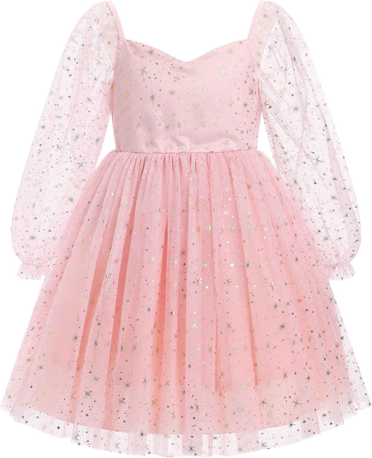 Toddler Girl Birthday Dress with Floral Confetti Tulle Design