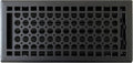 Vent Cover 6x14 in Honeycomb Design, Textured Black - Heavy Duty