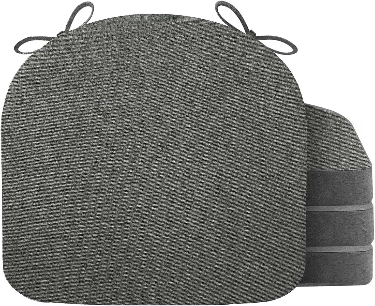 Chair Cushions for Dining Chair Seat Set of 4, Memory Foam Pads