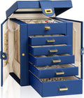 Jewelry Box Organizer Functional Leather Jewelry Storage Case