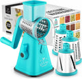Rotary Cheese Grater Hand Crank with Reinforced Suction - Easy Clean