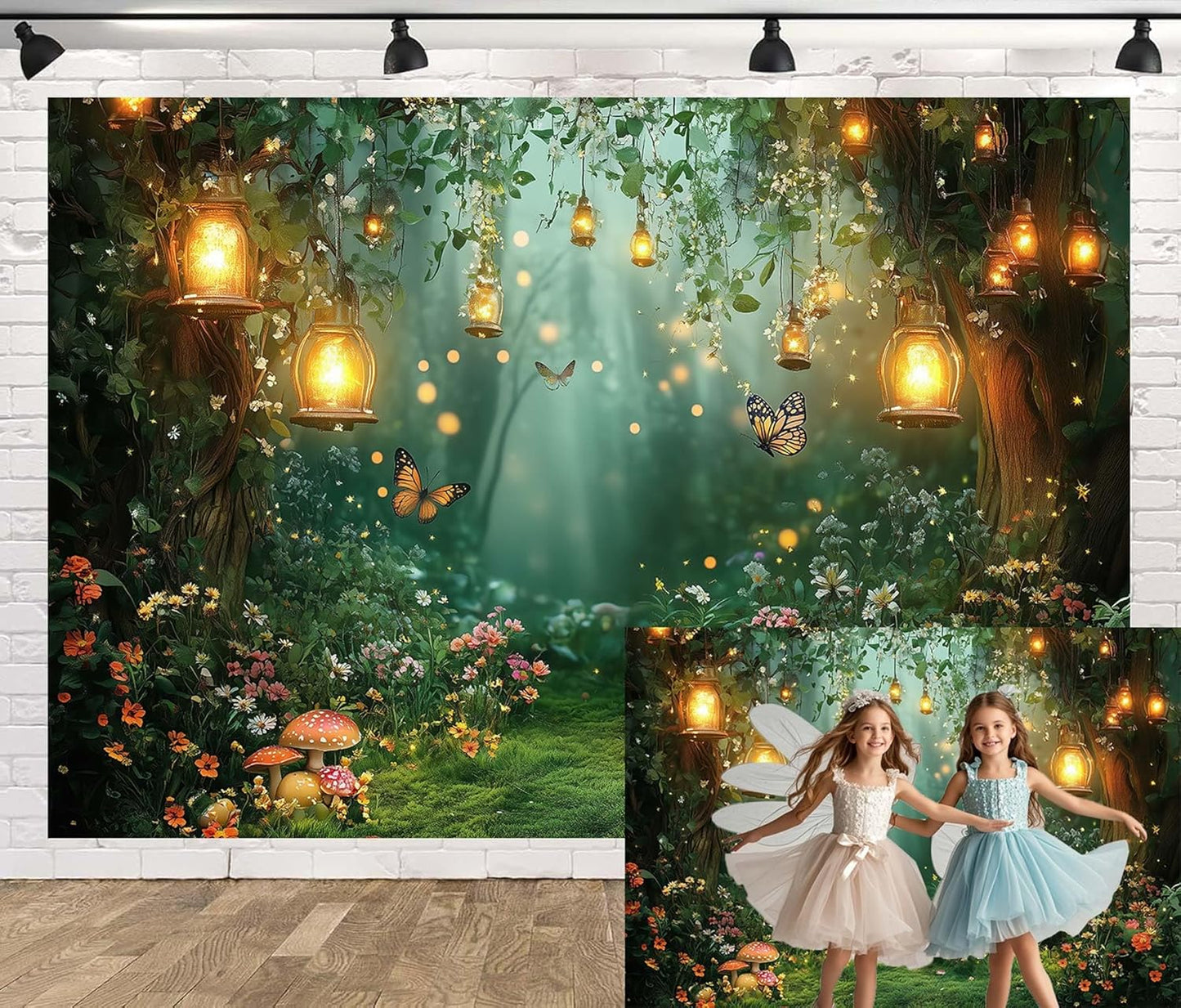 Spring Enchanted Forest Backdrop for Magical Photoshoots