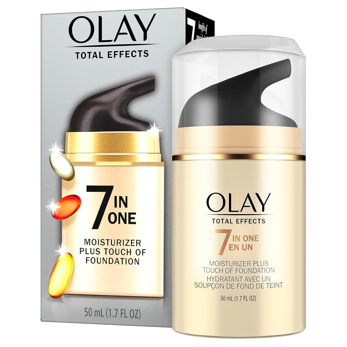 Olay Total Effects Moisturizer with Foundation, 1.7 fl oz