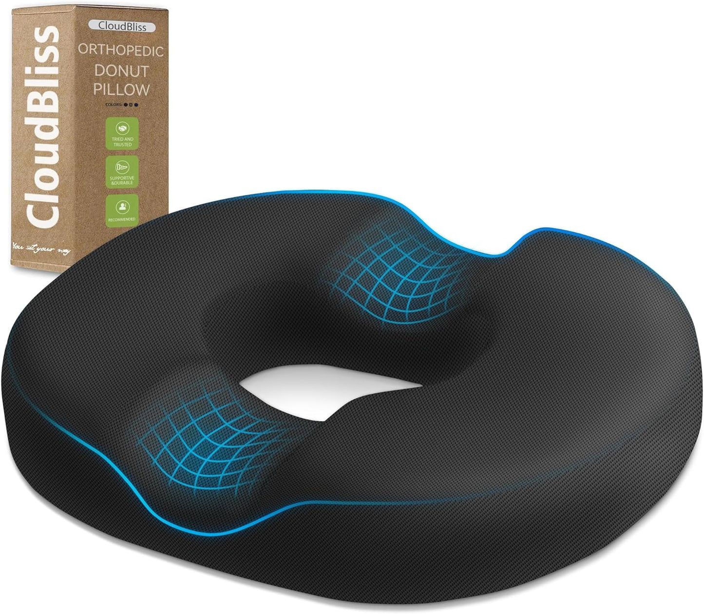 Memory Foam Donut Cushion: Pain Relief & Comfort
