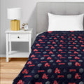 NAT D20 Quilt Throw Blanket, Reversible 90 x 90 in - Cozy Gaming Cover