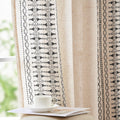 Boho Curtains for Bedroom Linen Blend 96 in Panels - Light Filtering