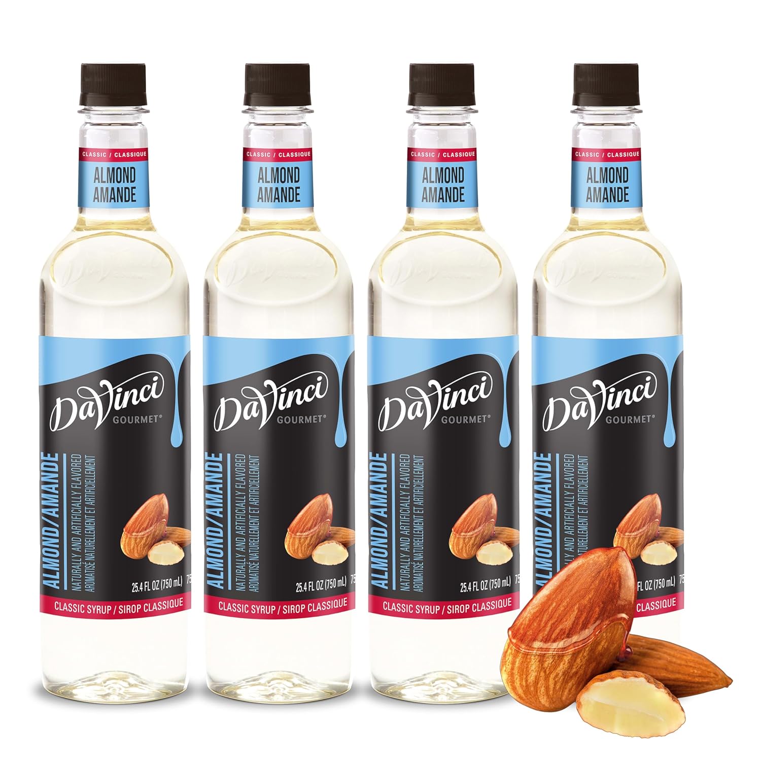 DaVinci Gourmet Classic Almond Syrup for Cocktails and Desserts
