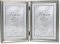 Lawrence Frames Bead Border 5x7 Double Pewter Frame - Timeless Display