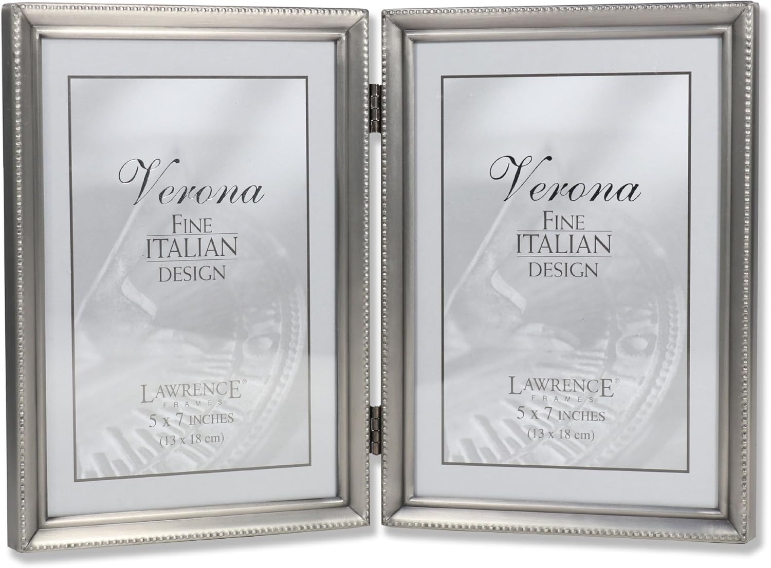 Lawrence Frames Bead Border Design Double Frame for 5x7 Photos