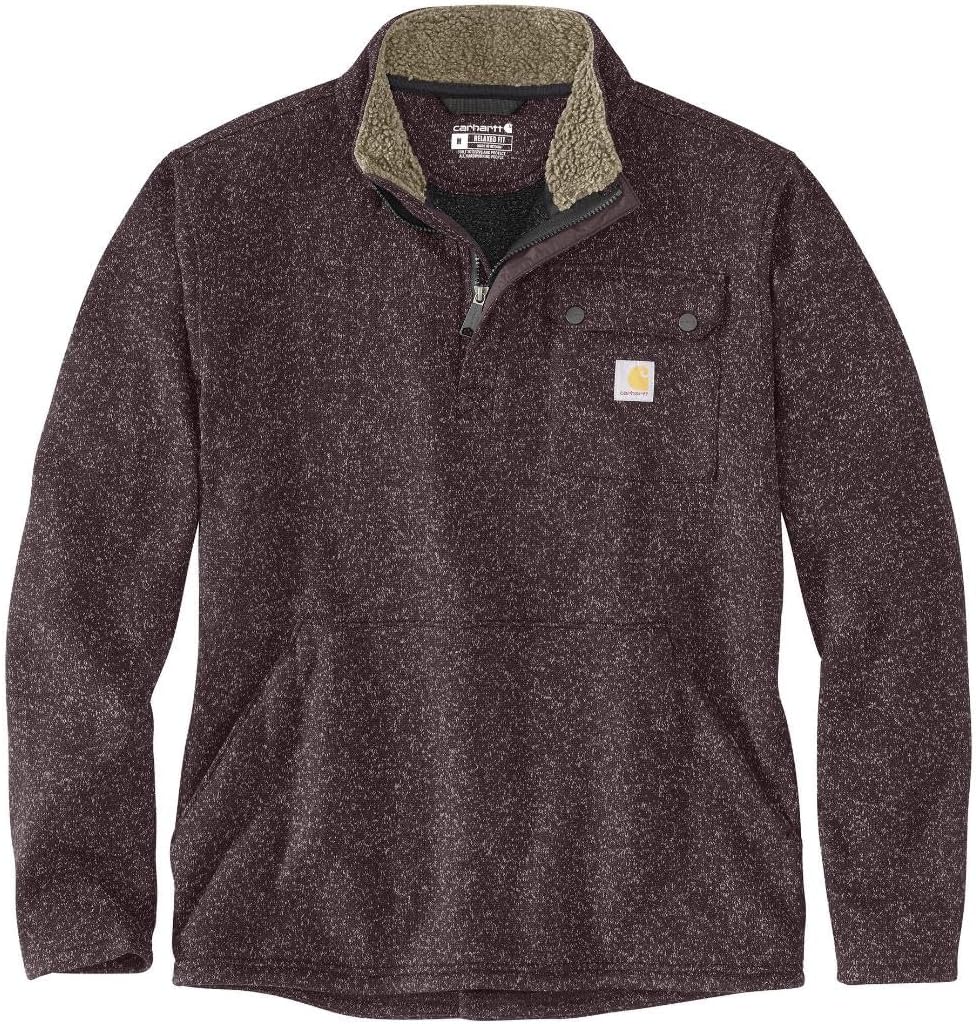 Carhartt Men's Relaxed Fit Quarter-Zip Pocket Sweater Fleece