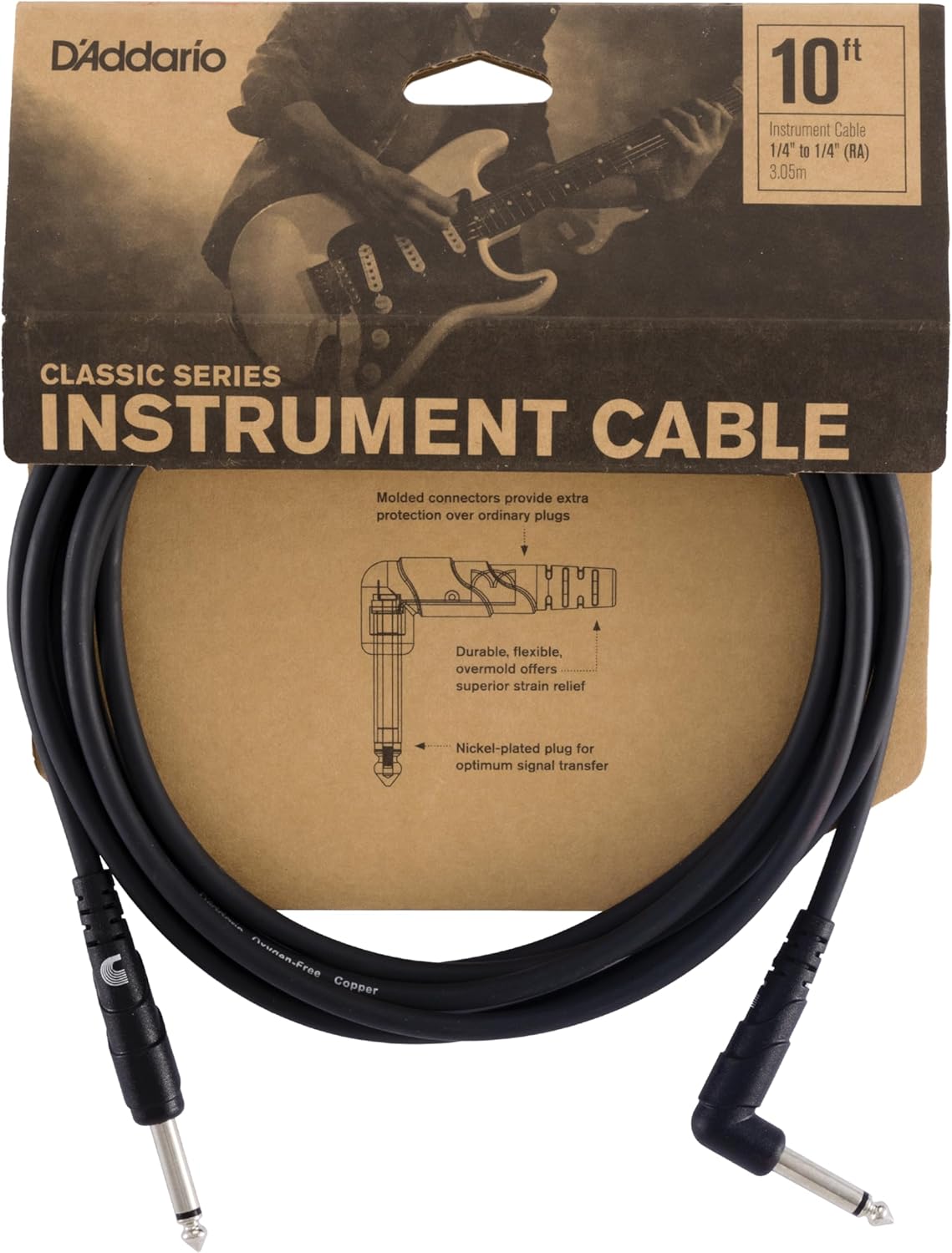 Planet Waves 10ft Black Cable: Superior Sound Quality