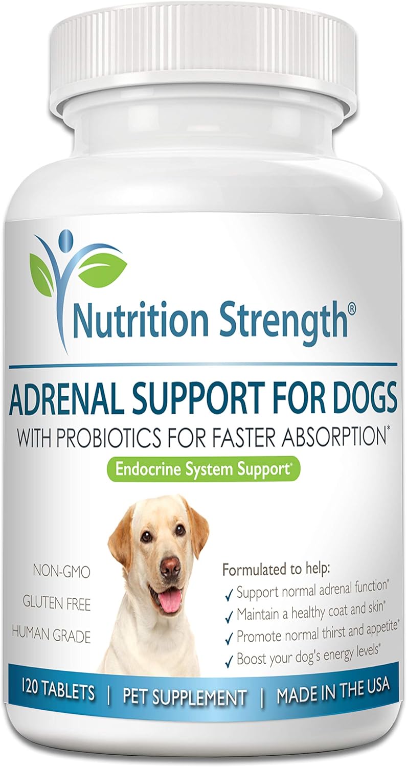 Adrenal Support for Dogs with Cushing's Disease - 120 Chewable Tablets