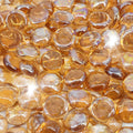 19 Pound Fire Glass Beads 1/2 in Tempered Light Amber - Heat Boost