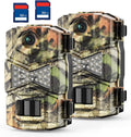 Trail Cameras 2 Pack with Night Vision Motion Activated - 30MP 1080P
