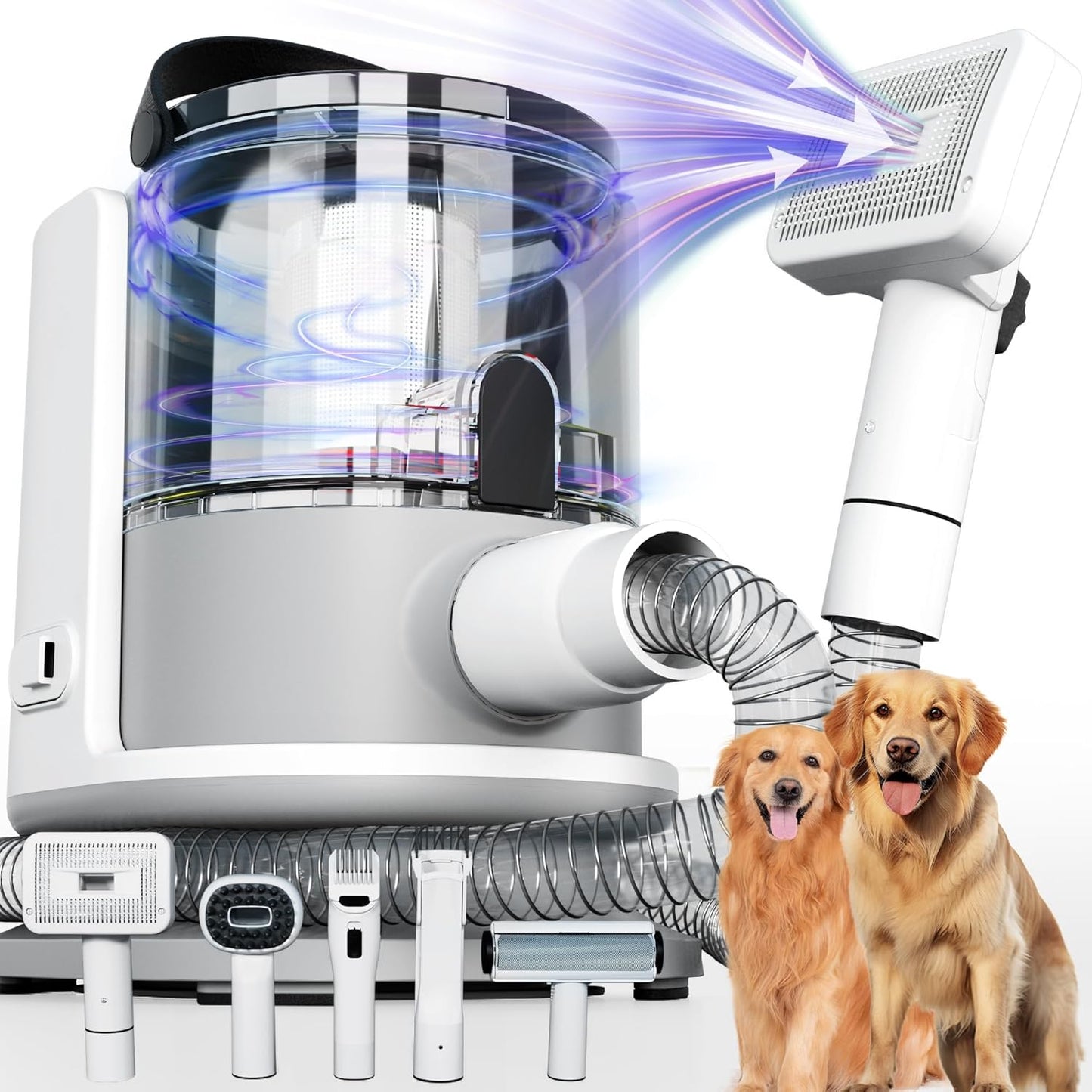 Powerful 5-in-1 Dog Grooming Vacuum - Say Goodbye to Pet Hair!