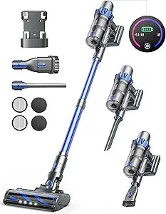 Cordless Vacuum Cleaner with 450W Power and Smart Features