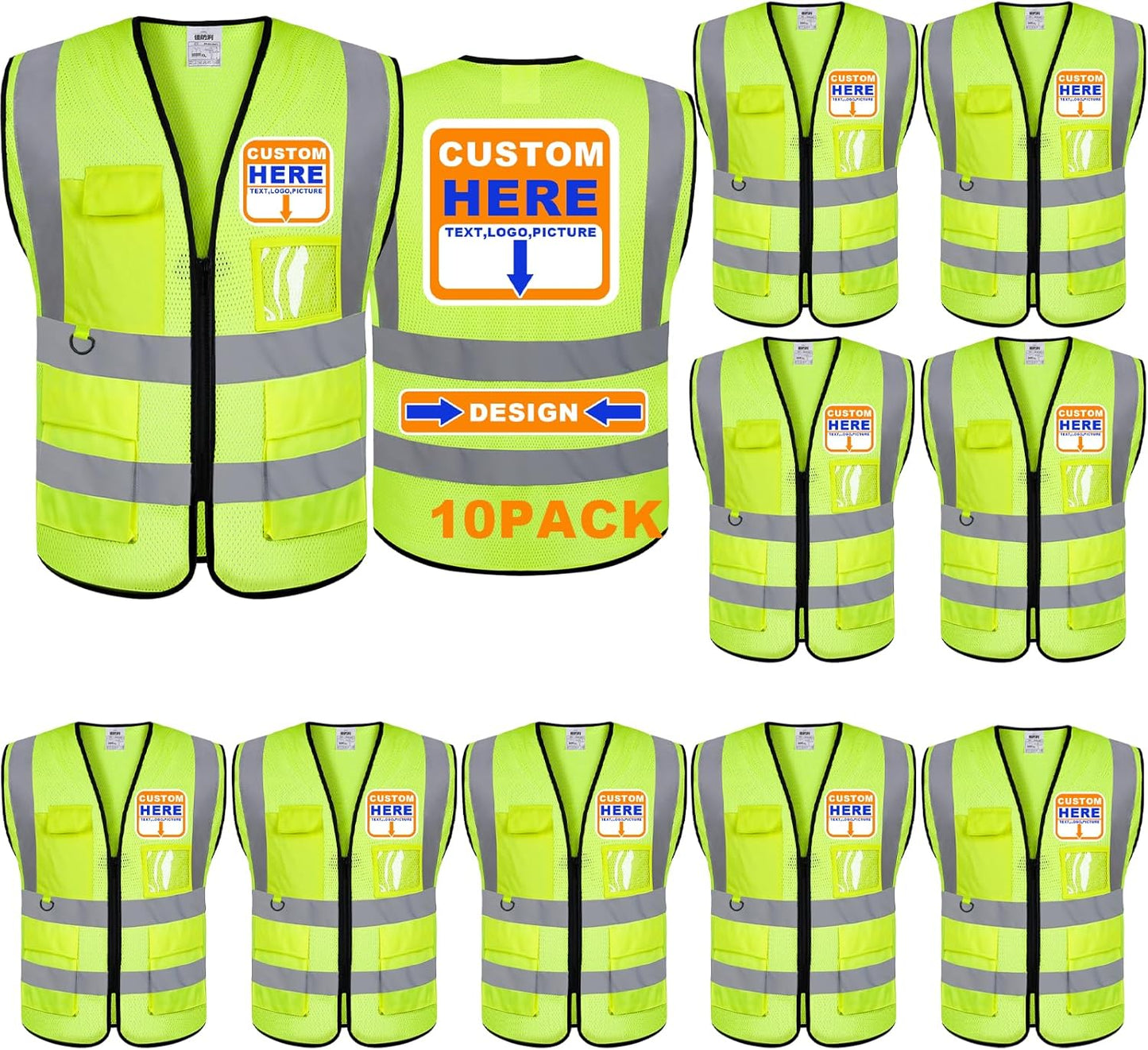 Custom Safety Vest for Enhanced Visibility and Comfort
