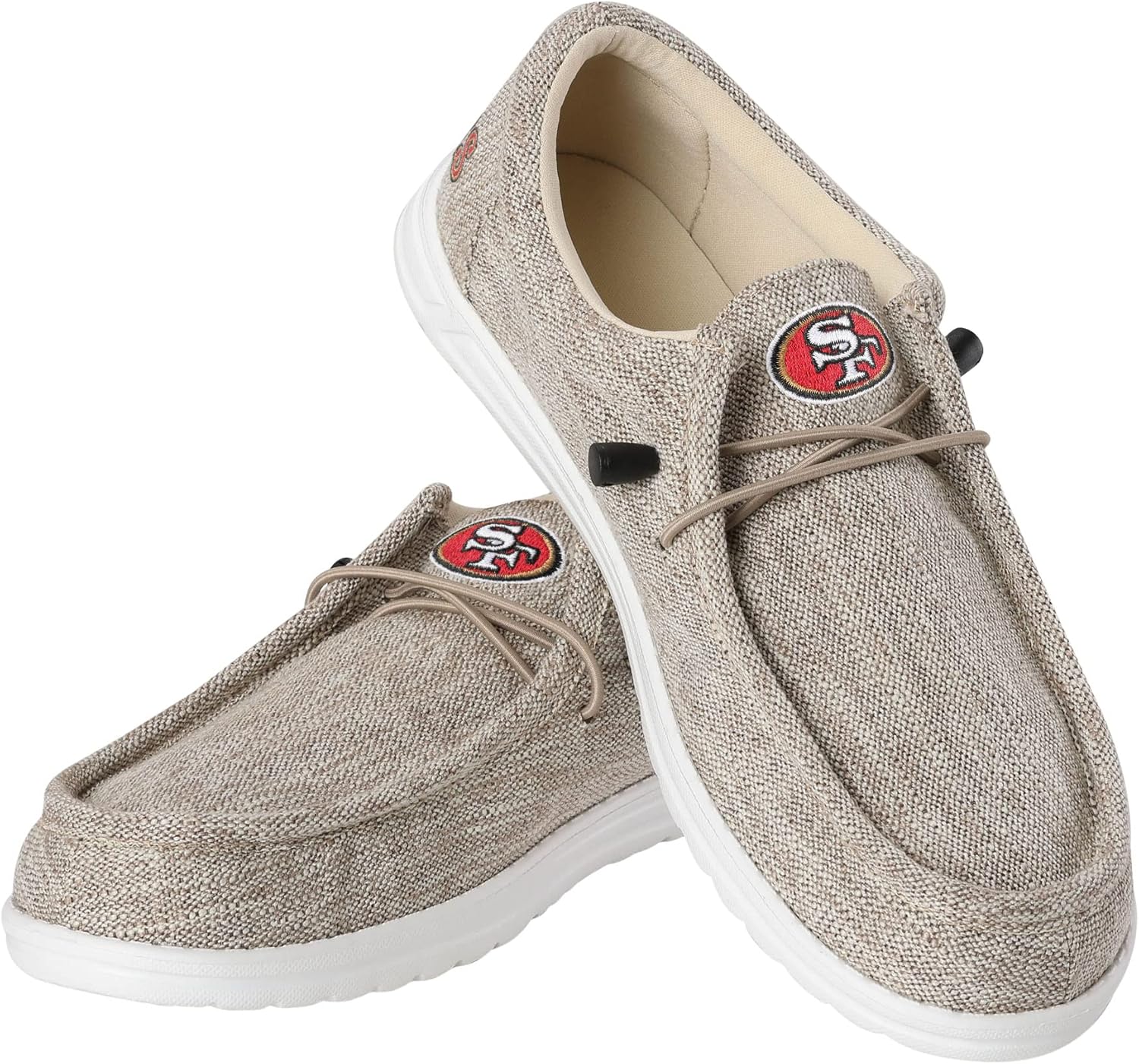 FOCO Men's NFL Team Logo Lightweight Loafers for Comfort