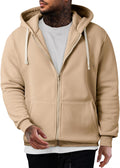 Mens Full Zip Hooded Fleece Hoodie for Men - Soft Everyday Layer