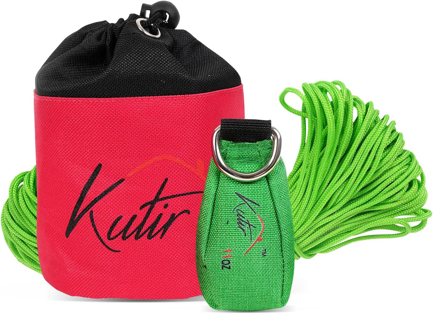 Professional Arborist Kit, 11oz Throw Weight & Storage Bag, 150ft Poly Rope, Kutir