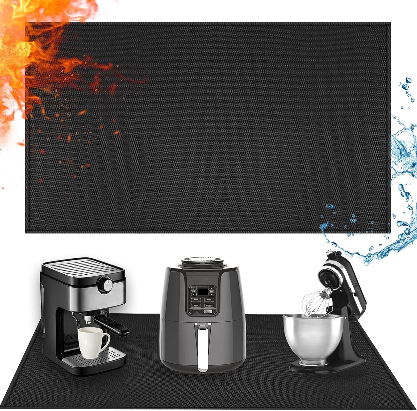 Extra Large Heat Resistant Mat for Countertop Protection