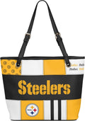 FOCO NFL Team Logo Printed Collage Tote Bag for Fans and Gamers
