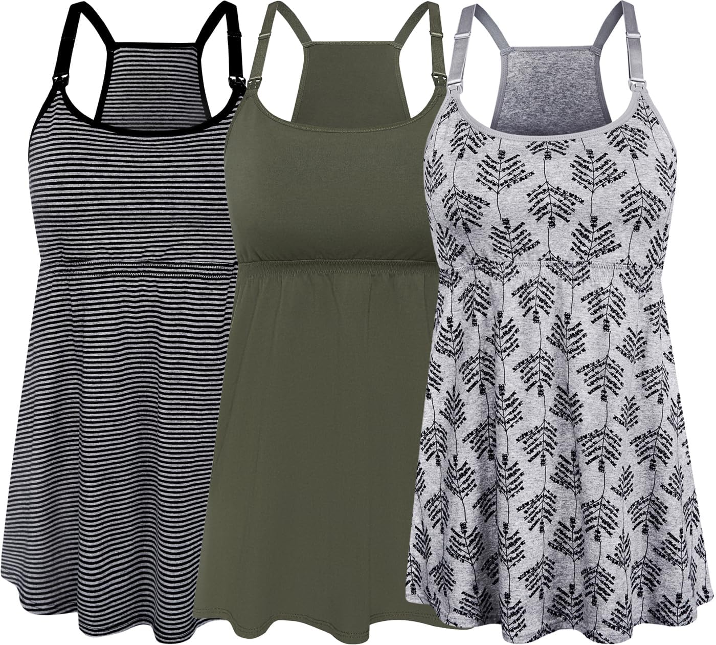 SUIEK Maternity Nursing Tank Tops for Comfortable Breastfeeding