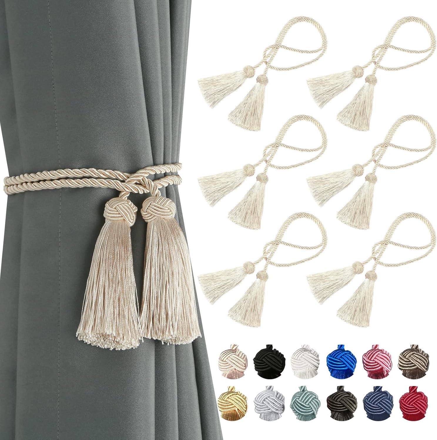 Handmade Tassel Tiebacks - Instant Curtain Elegance!
