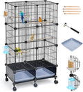 46-Inch Bird Cage for Parakeets and Small Birds - Spacious Home
