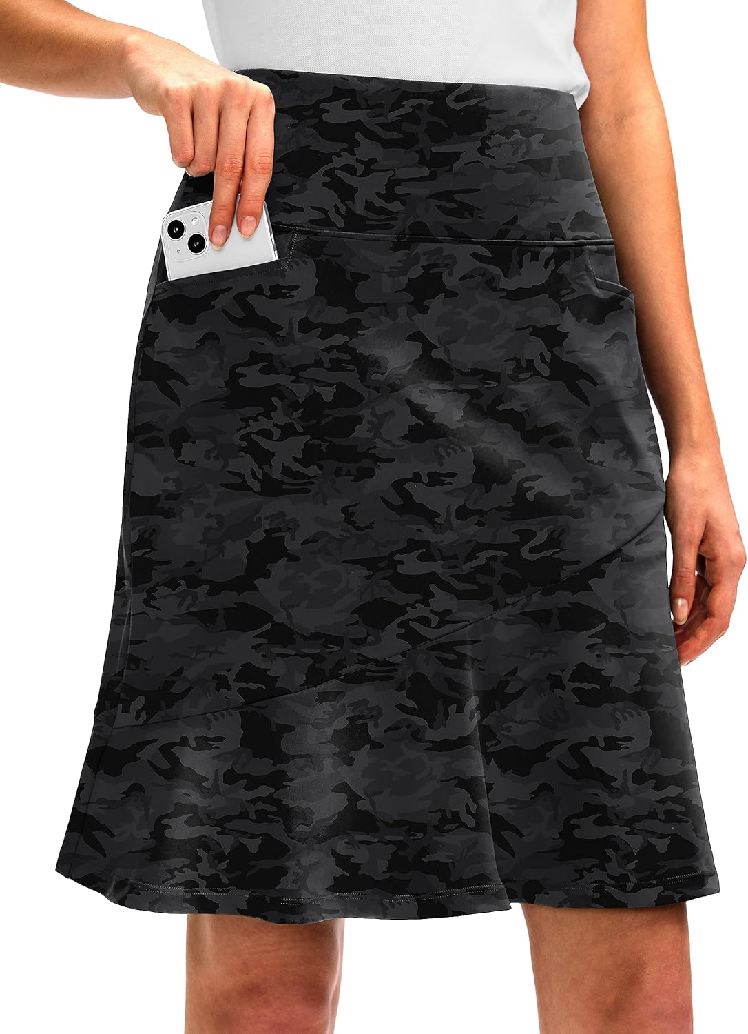 G Gradual 20in Knee Length Golf Skirts with 5 Pockets for Women