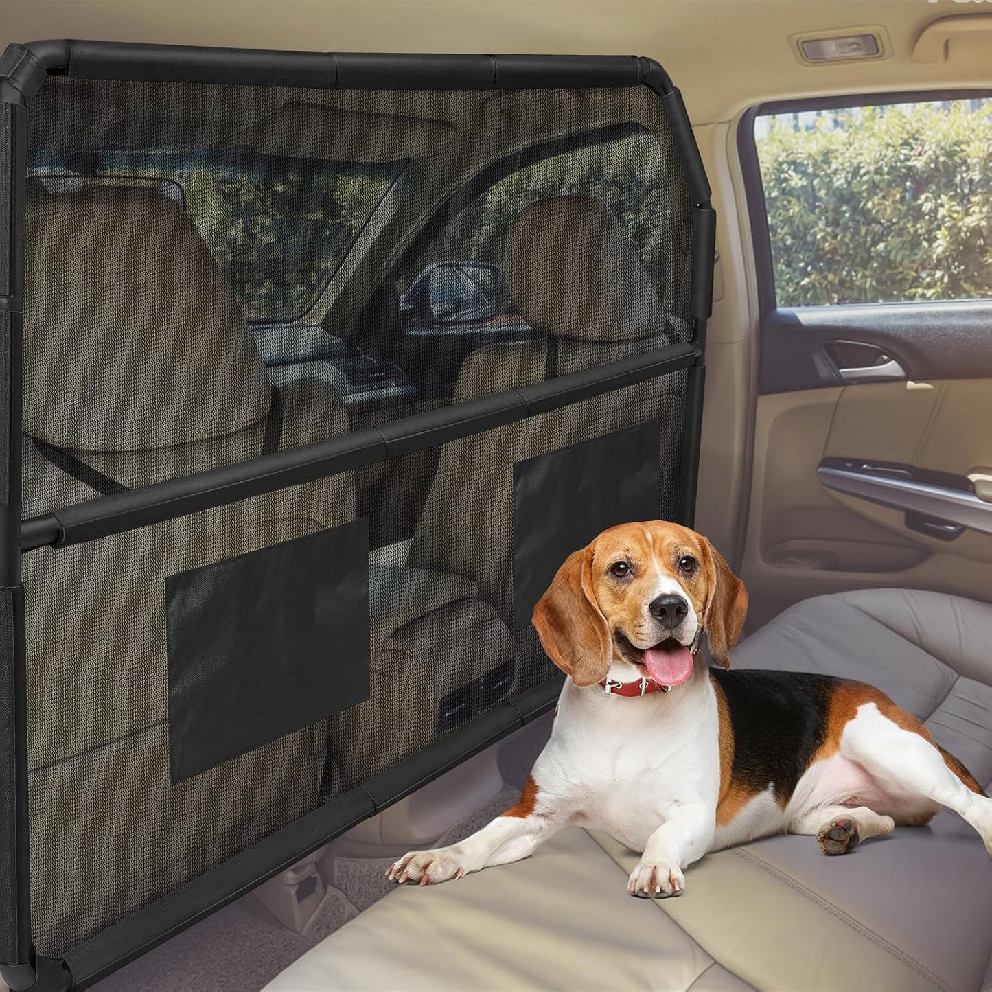 Dog Car Barrier for SUVs and Mid-Sized Vehicles - 50Inch Wide