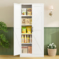 RAVIGIN 61 H Rustic Farmhouse Pantry Cabinet