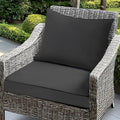 Outdoor Chair Cushions Set 22 x 22 in - Waterproof Patio Replacement