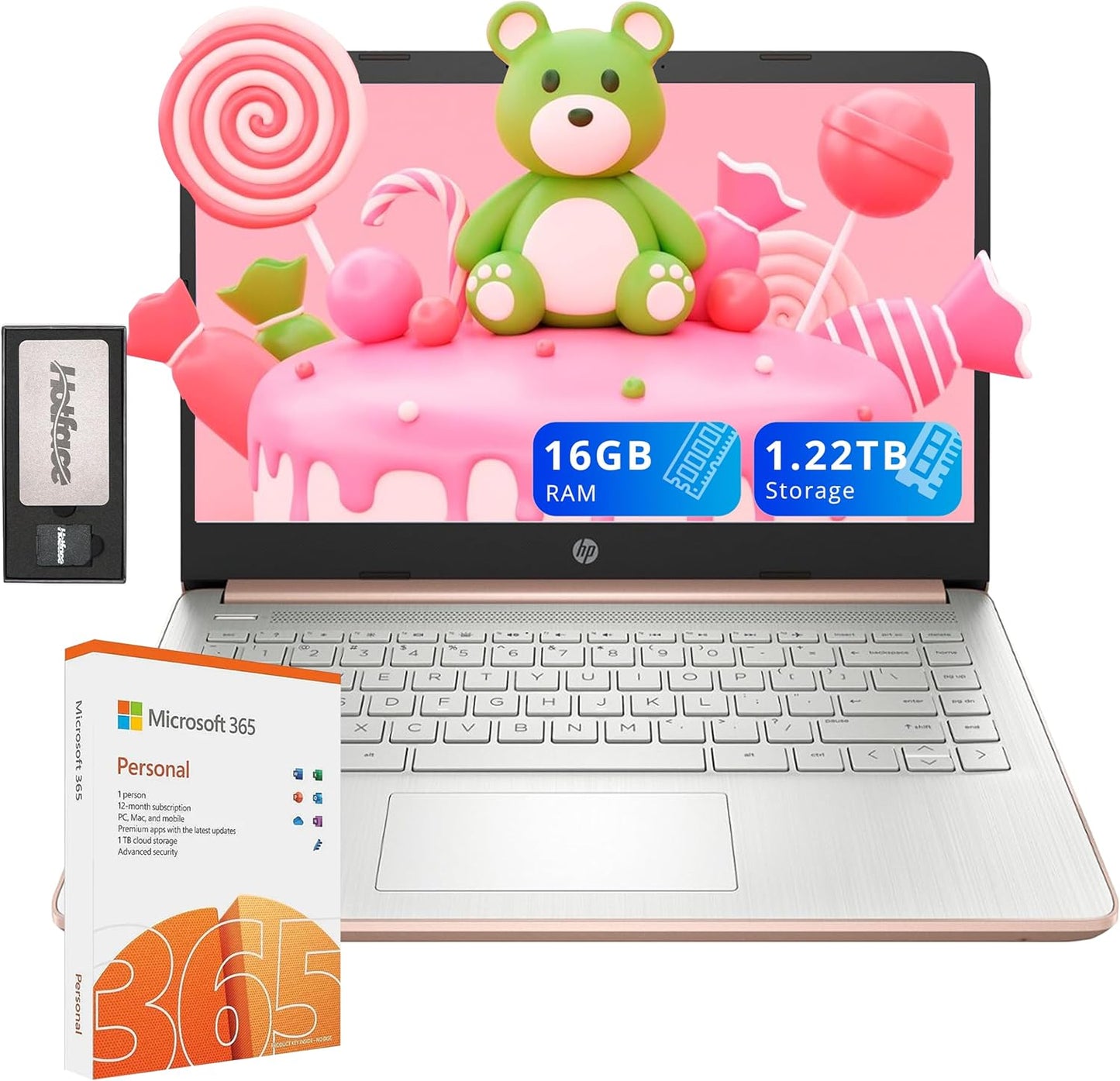 HP Flagship 14 HD Laptop with Office 365 and 1TB Cloud Storage