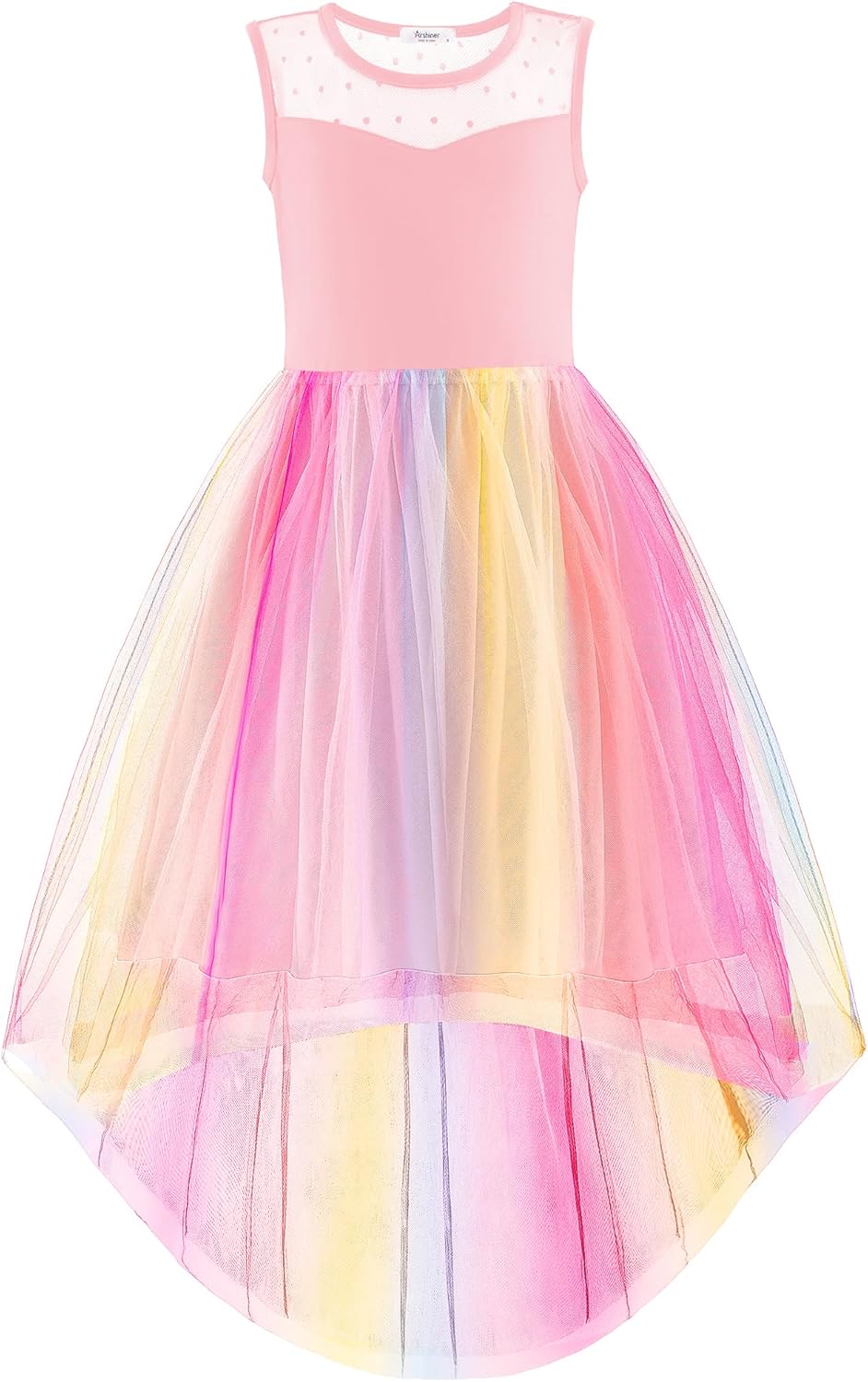 Arshiner Girls Dresses Tulle High Low Formal Party Dress