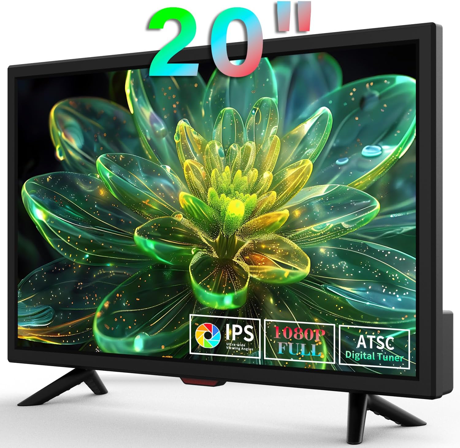 Jexiop 20 HD TV: Full Viewing Angles, Dual Power - Perfect for Caravans!