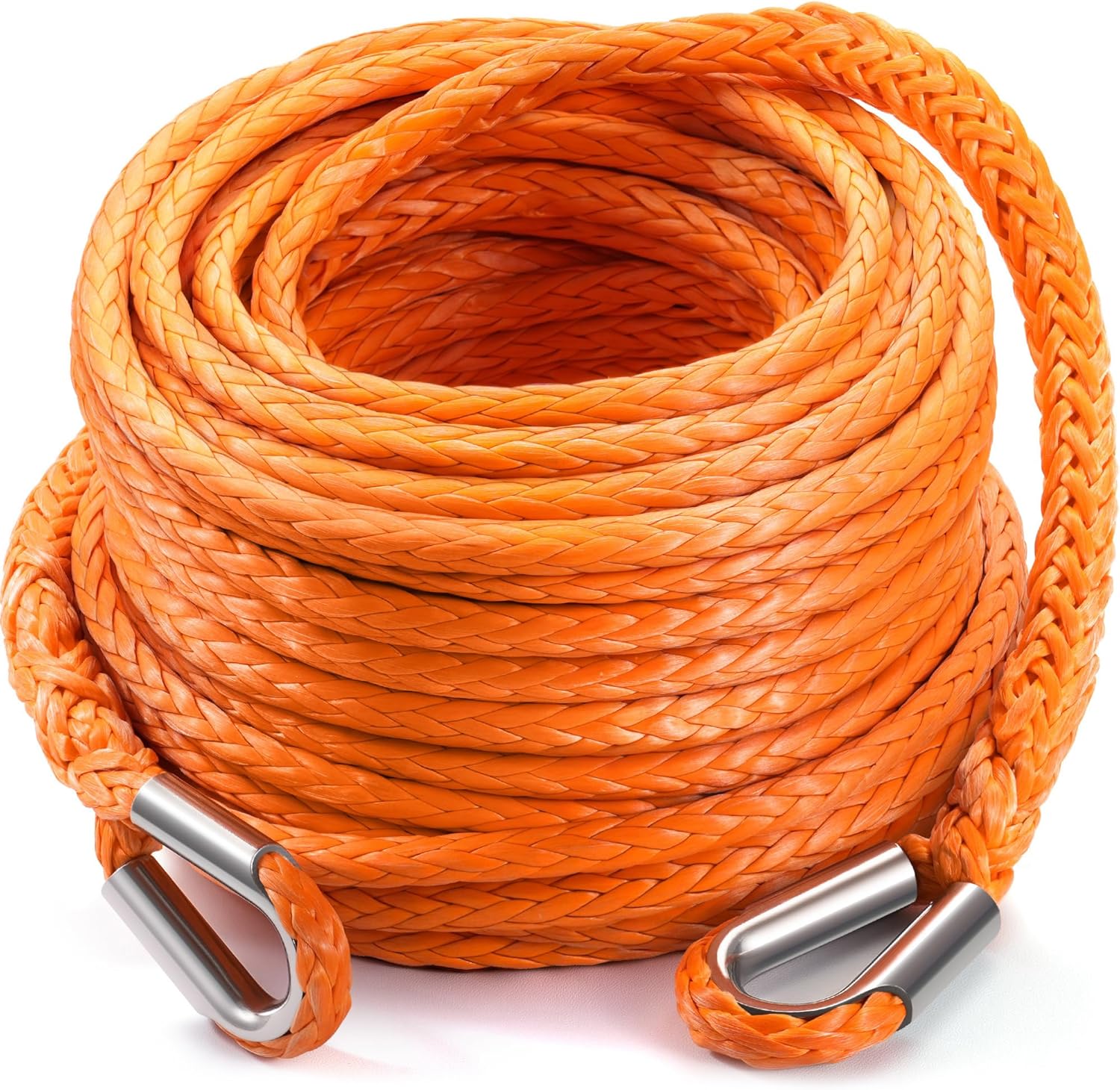 DAYDOOR 3/8ft' x 92ft Synthetic Winch Rope Extension for Off Road