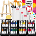 Chalkola Acrylic Paint Set - 56 Pcs Canvas Painting Kit