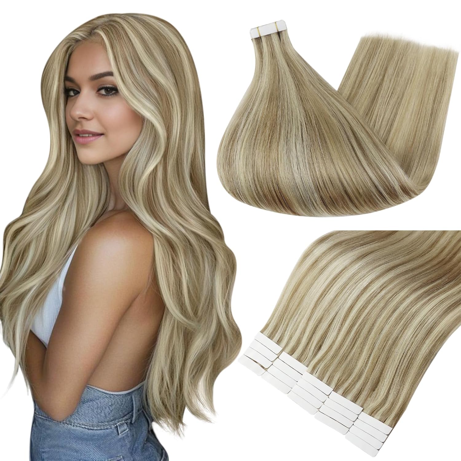 Full Shine Tape in Hair Extensions 16 Inch for Stunning Looks